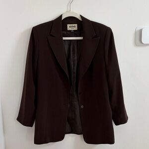 Women's VTG Dark Brown Blazer